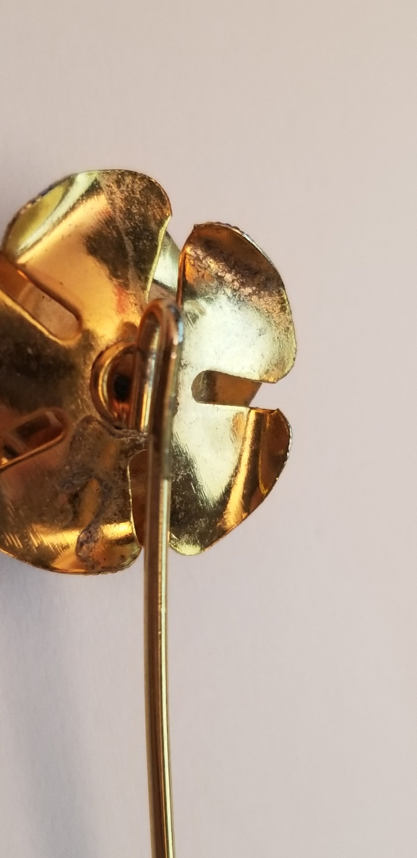 Gold Tone Rose Stick Pin