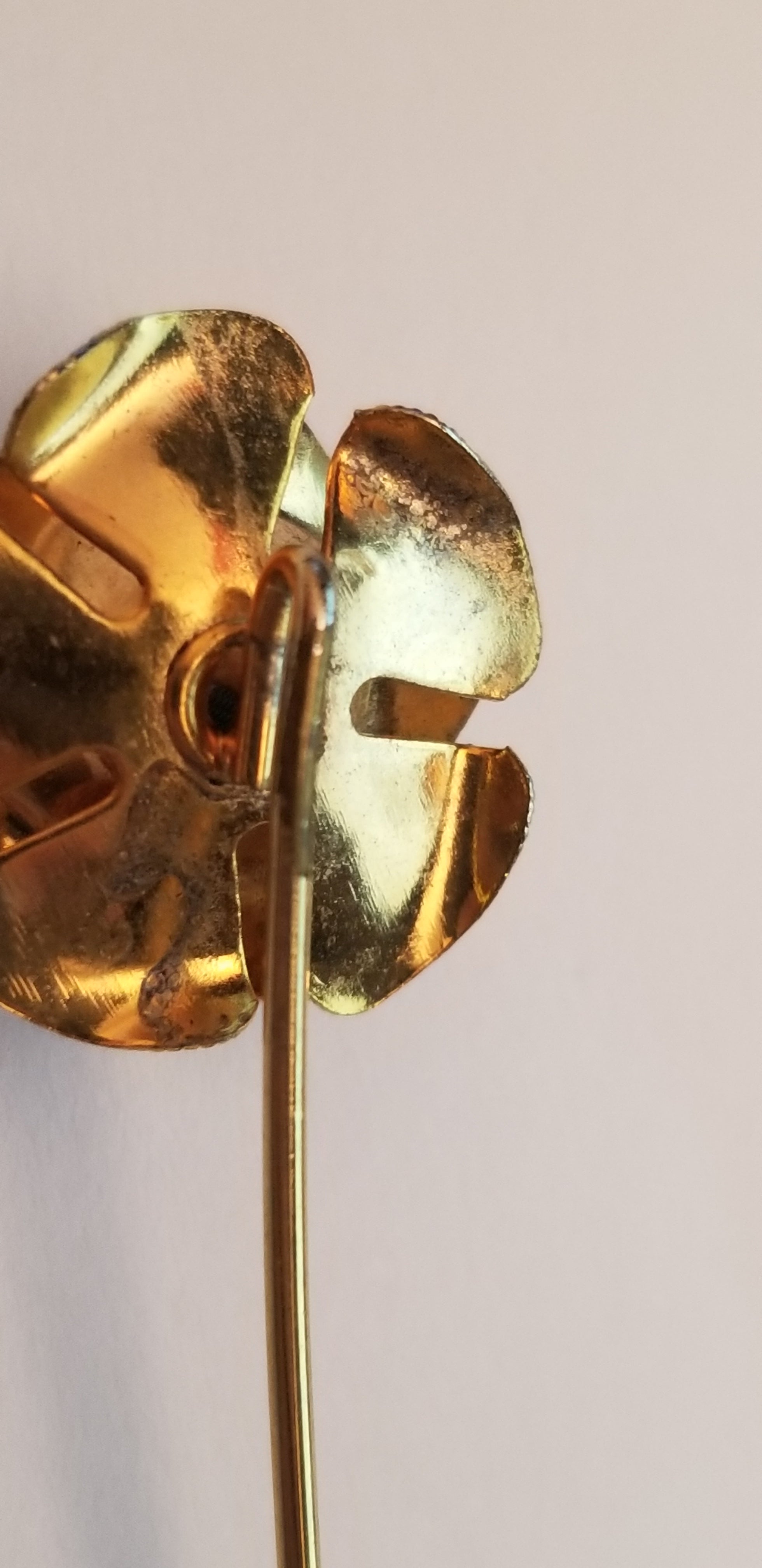 Gold Tone Rose Stick Pin