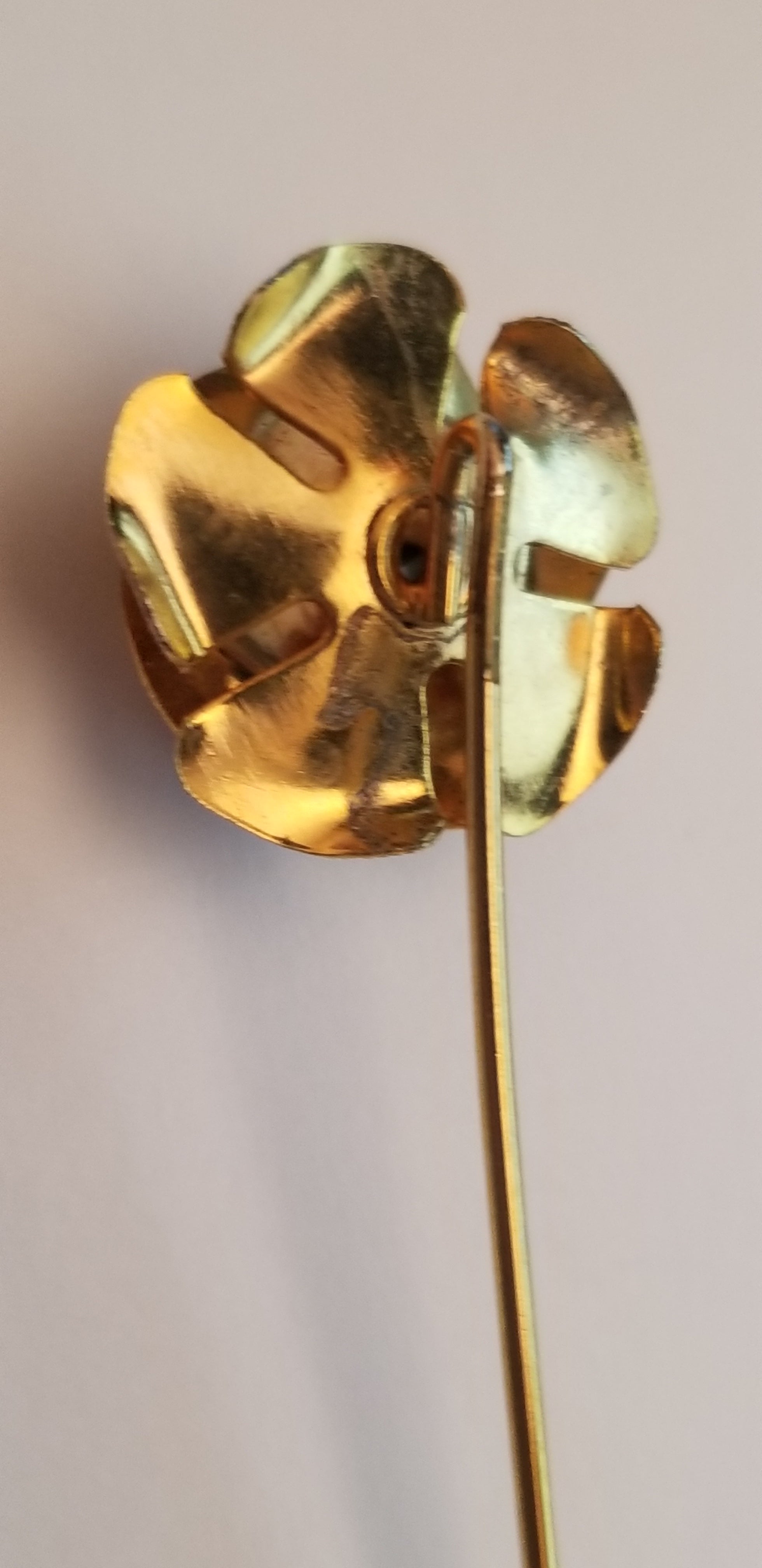 Gold Tone Rose Stick Pin