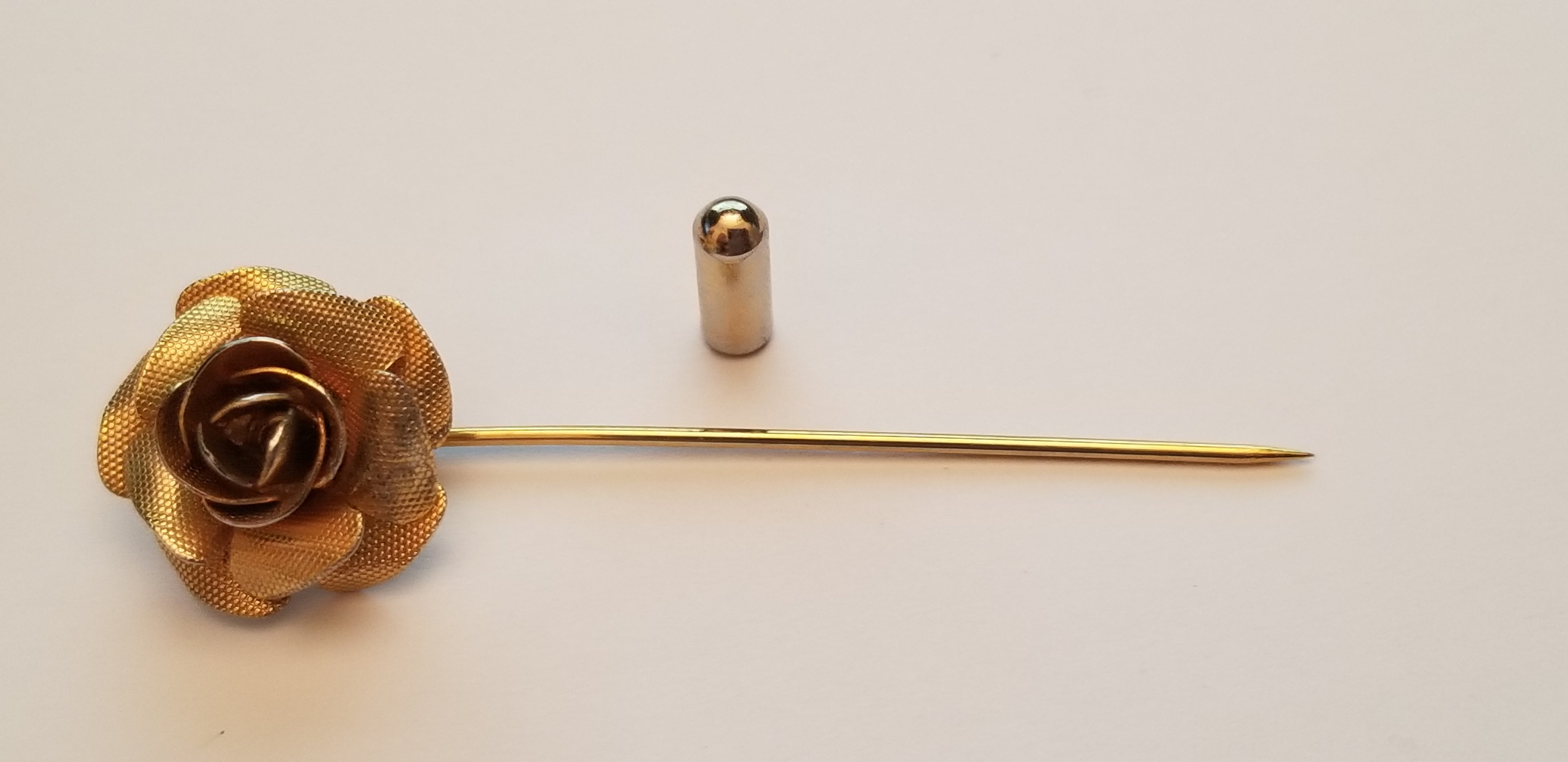 Gold Tone Rose Stick Pin