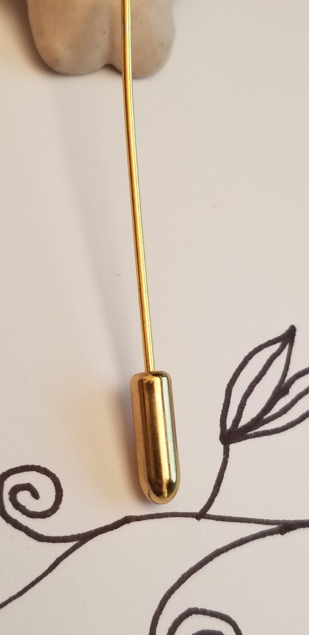 Vintage Pink Dogwood Stick Pin