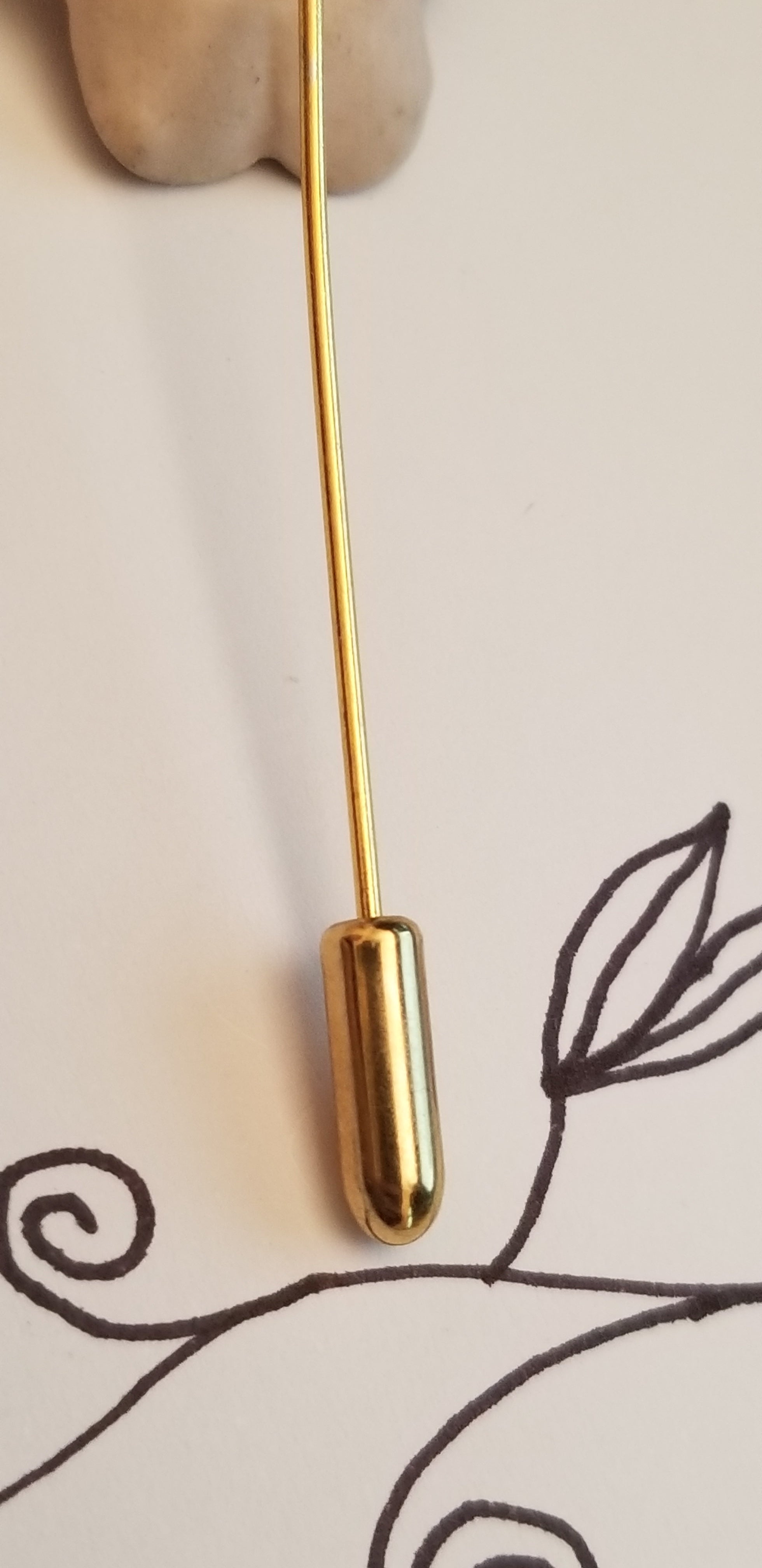 Vintage Pink Dogwood Stick Pin