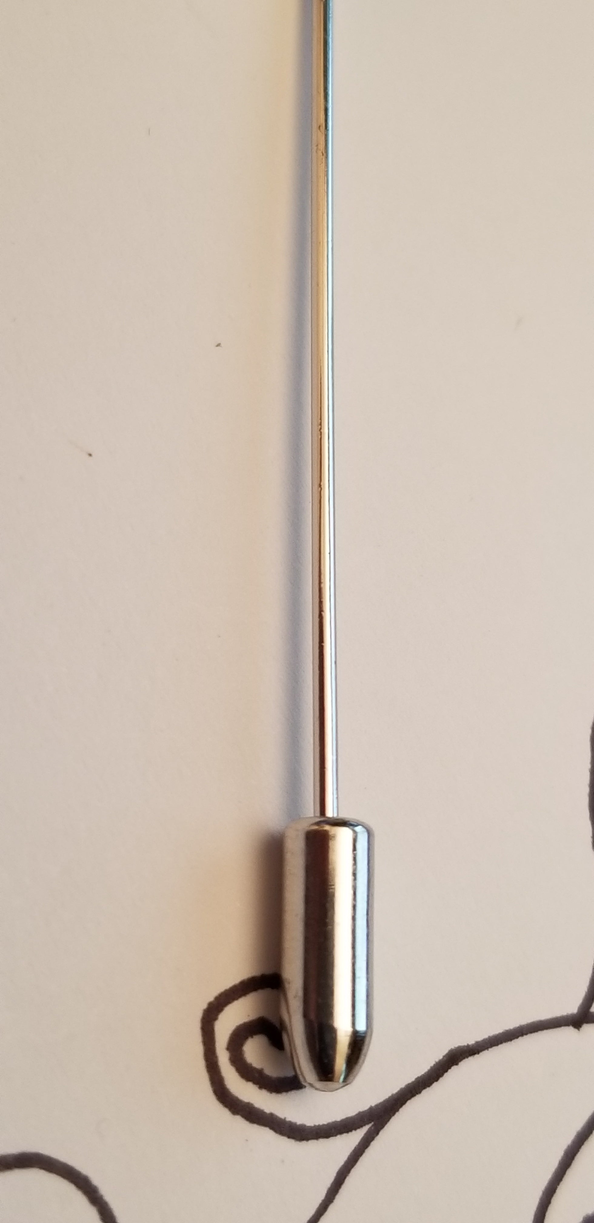 Vintage Silver Tone Stick Pin