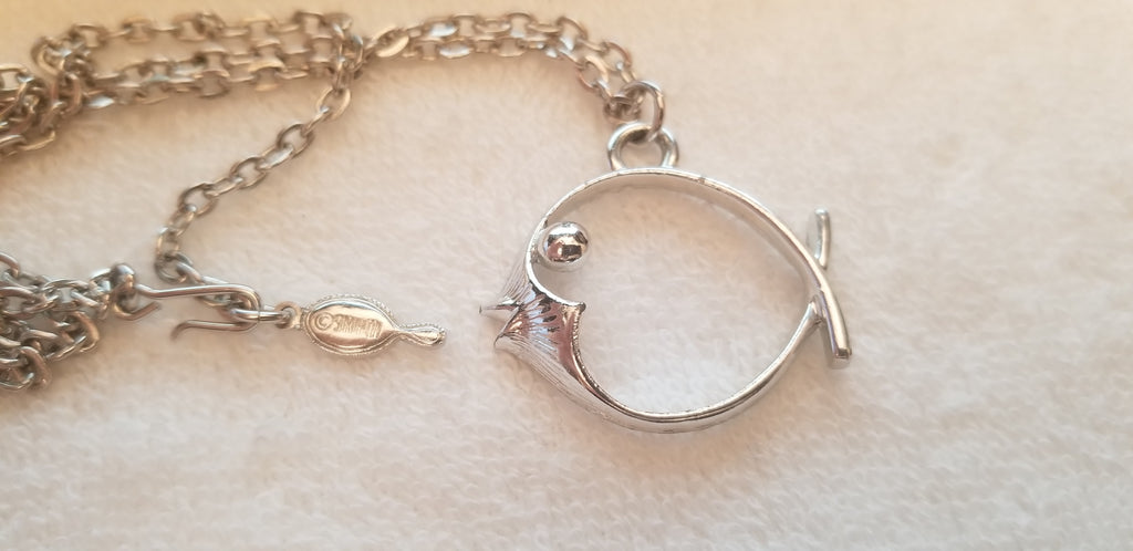 Vintage Sarah Coventry Silver Tone Fish
