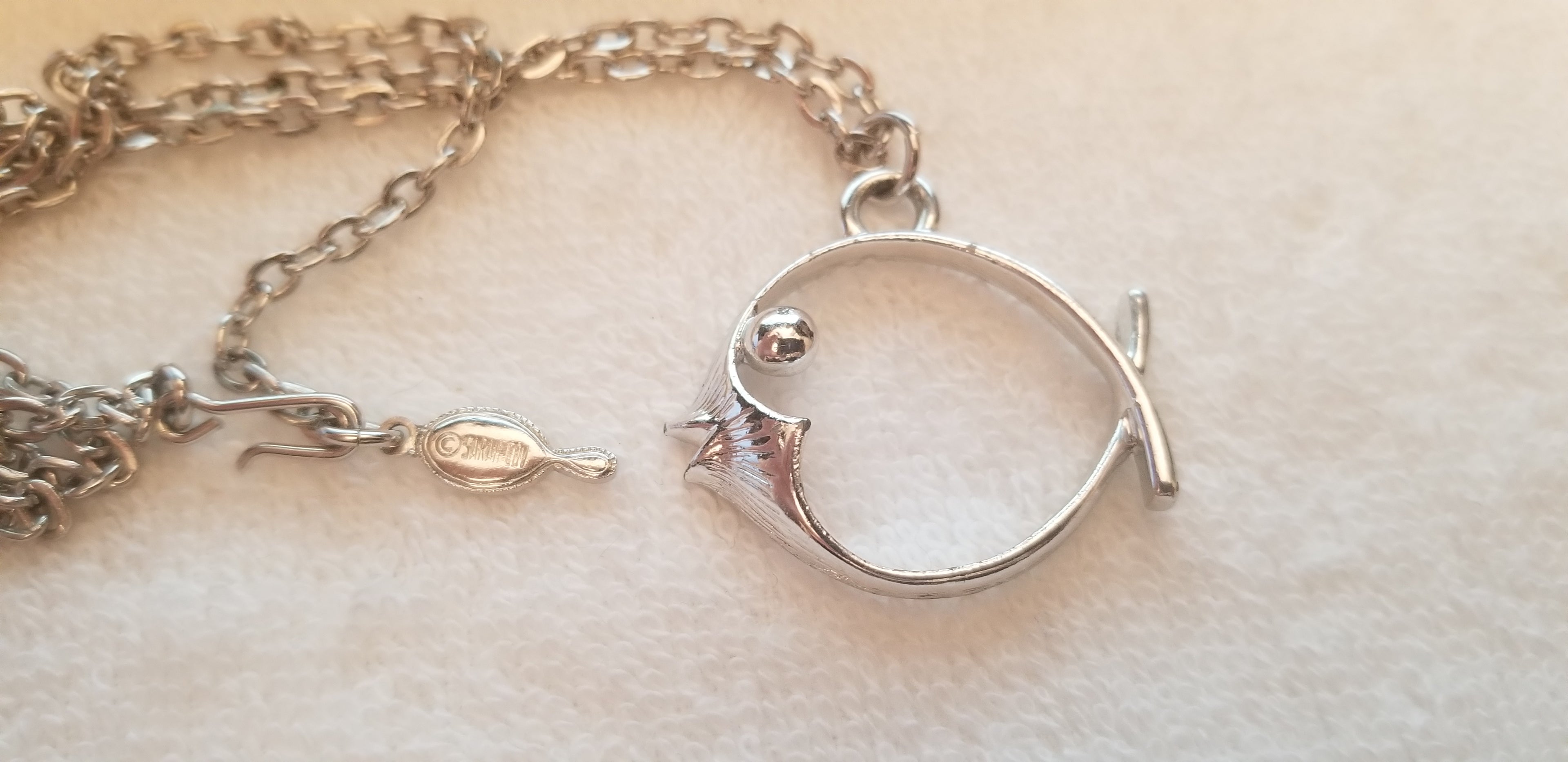 Vintage Sarah Coventry Silver Tone Fish