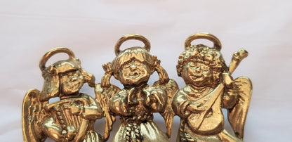 Vintage Danecraft Gold Tone Angel Brooch