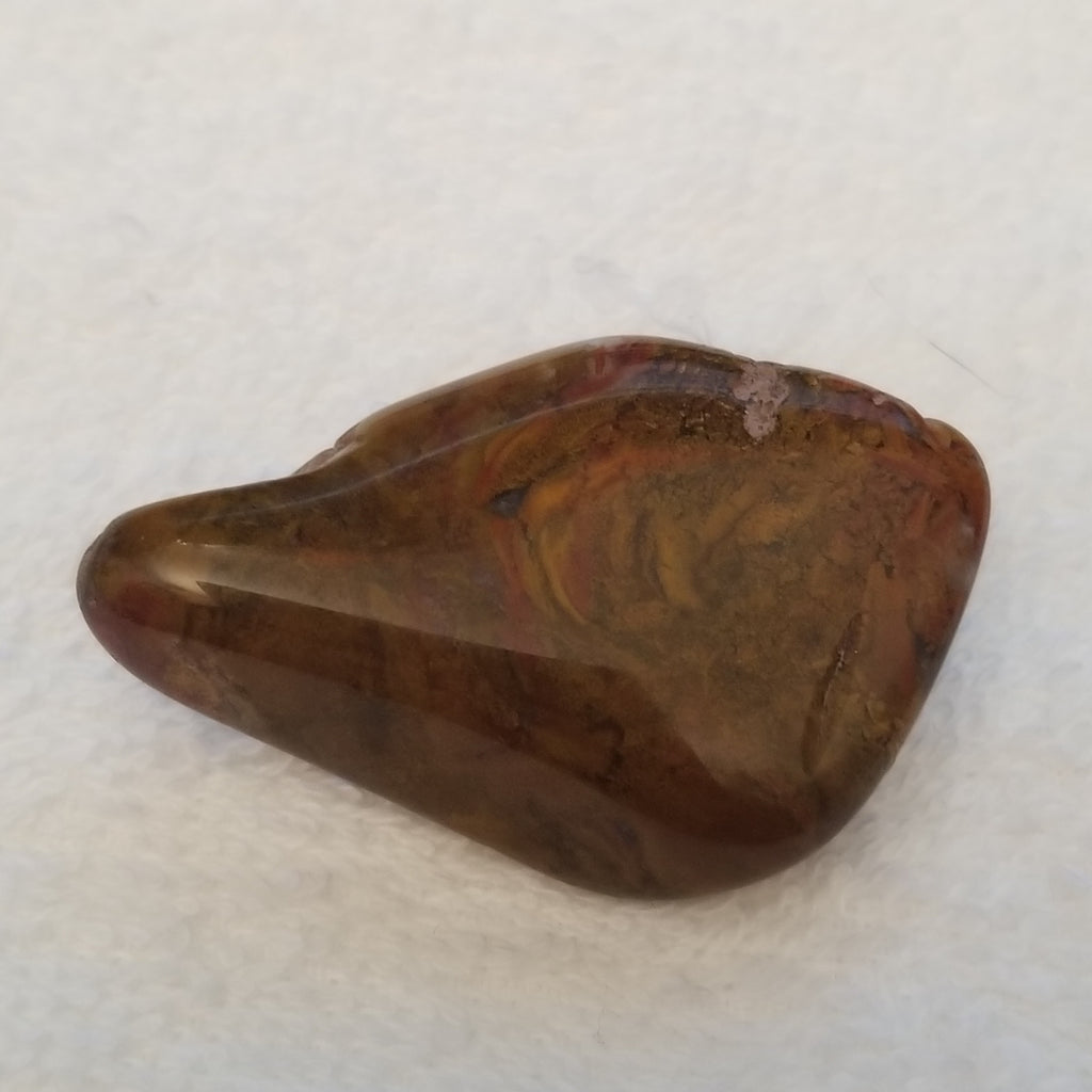 Brown Stone Brooch