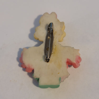 Precious Moments Pink Hearts Brooch