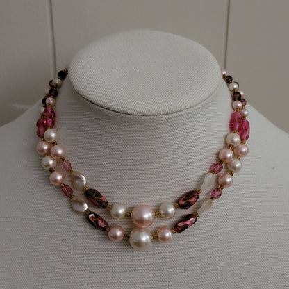 Vintage 2 Strand Bead Necklace