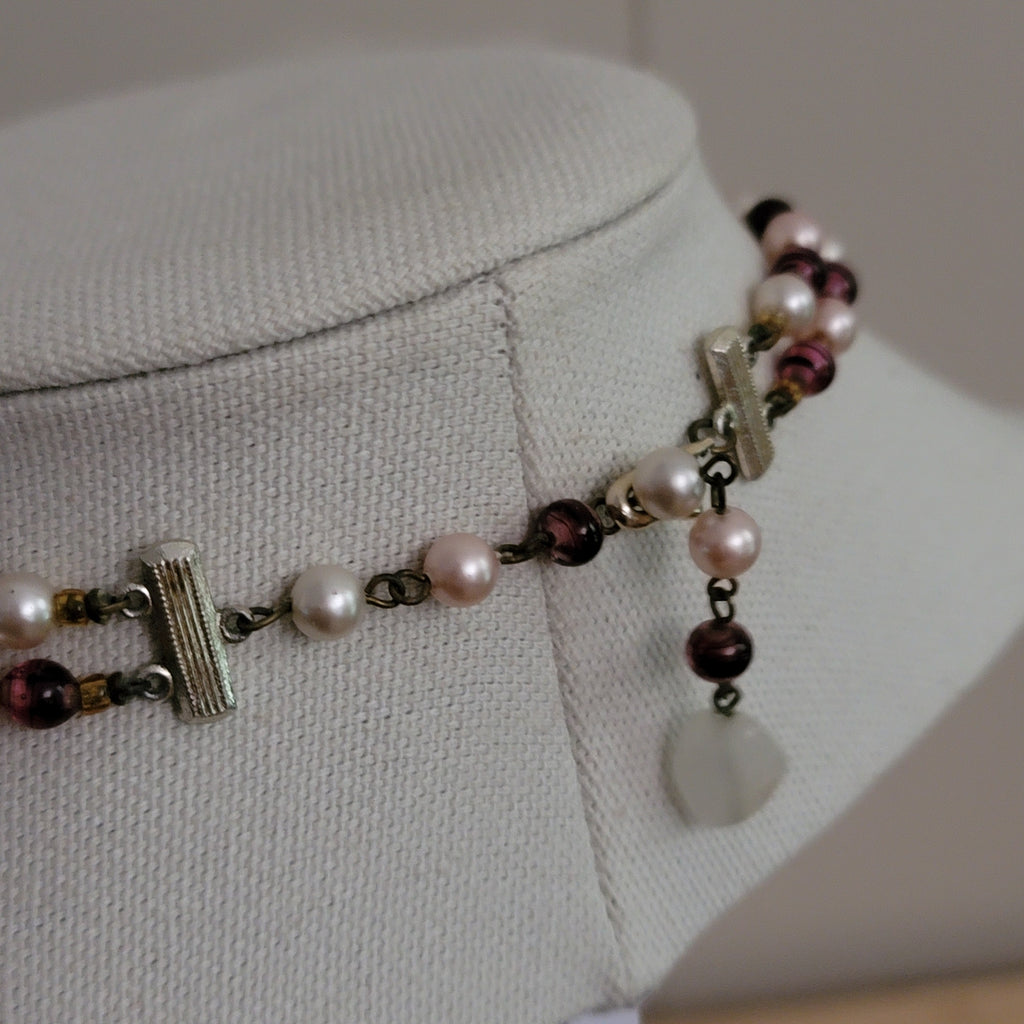 Vintage 2 Strand Bead Necklace
