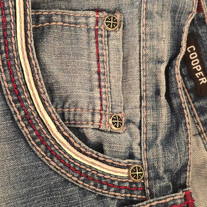 Affliction Men's Dark Blue Bootcut Jeans