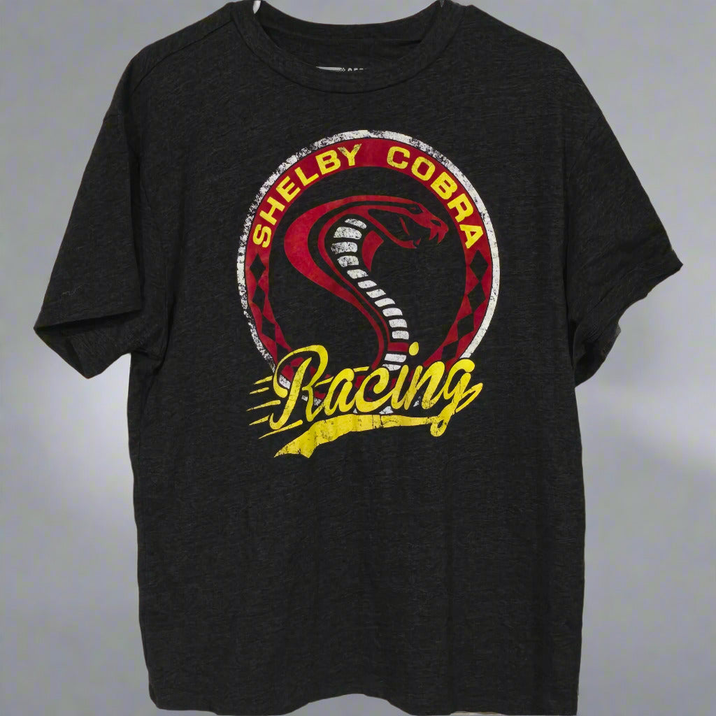 Men’s Shelby Cobra Racing Graphic T-Shirt – Black