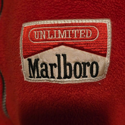 Vintage Marlboro Unlimited Red Fleece Pullover – Quarter Zip Reversible