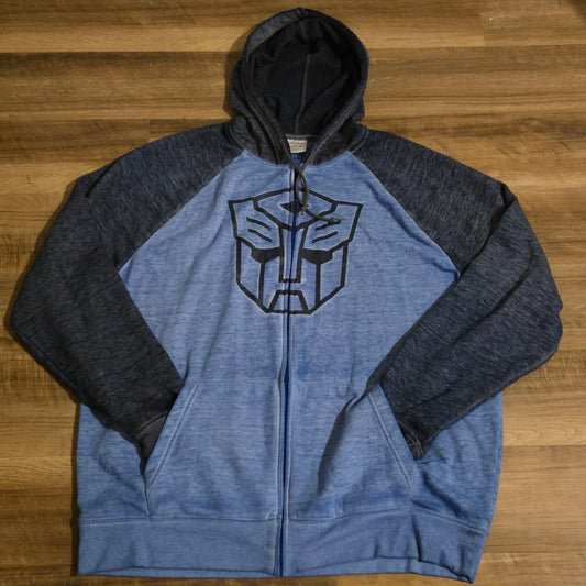 Transformers Autobots Zip-Up Hoodie – Blue & Grey