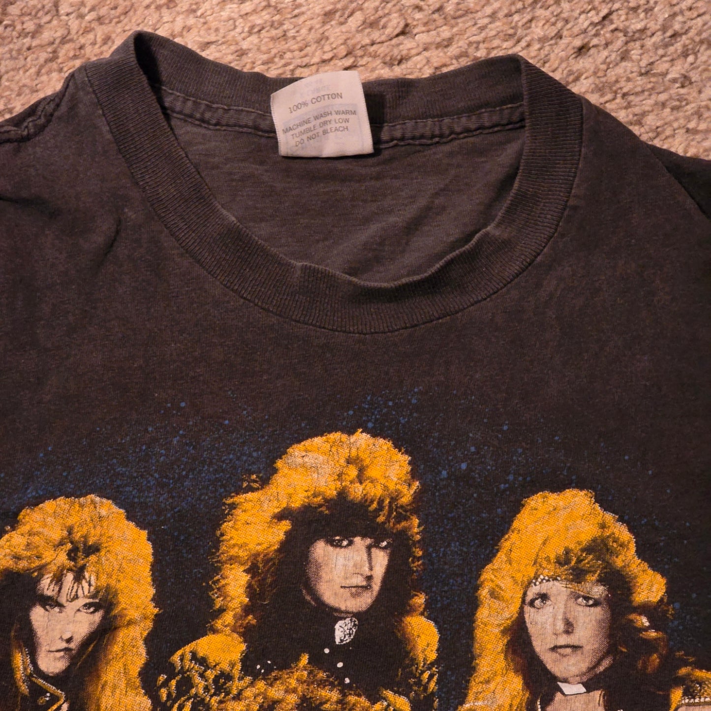 Vintage 1987 Stryper “To Hell With The Devil” T-Shirt Black Spring Ford XL USA