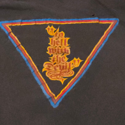 Vintage 1987 Stryper “To Hell With The Devil” T-Shirt Black Spring Ford XL USA