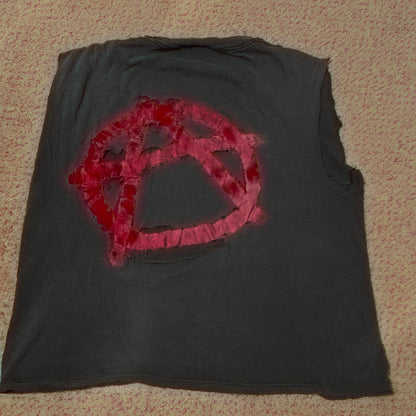 Vintage 1991 Megadeth Anarchy T-Shirt Brockum Group XL USA Distressed Cutoff