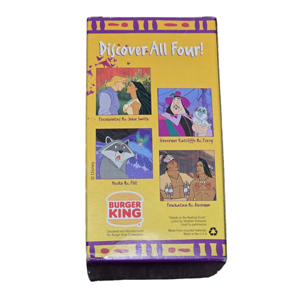 1992 McDonald’s Disney Pocahontas Powhatan & Kocoum Collector Glass in Box