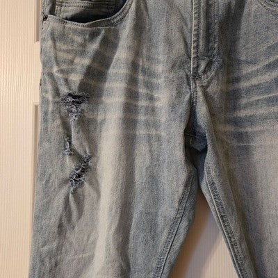Buffalo David Bitton Men's Faded Gray Skinny Jeans MAX-X Basic