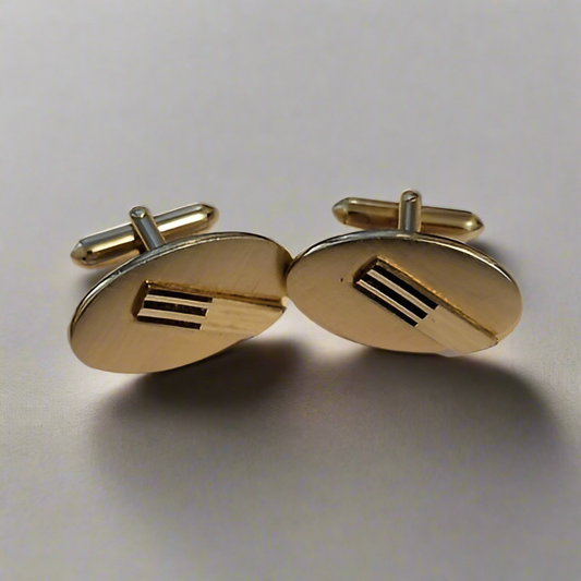Swank Gold Tone Cufflinks