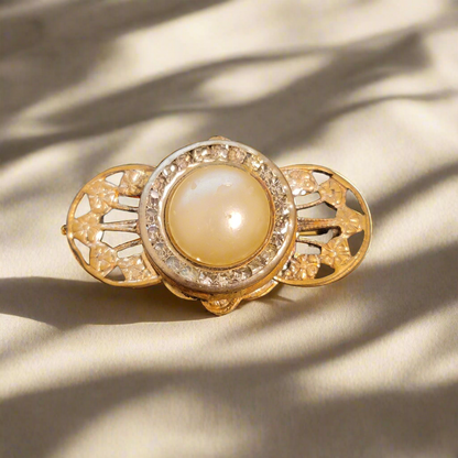 Vintage Rhinestone Brooch