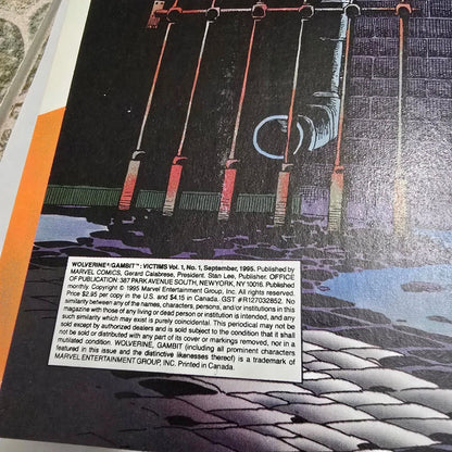 Wolverine Gambit Victims #1 Marvel 1995 X-Men Comic