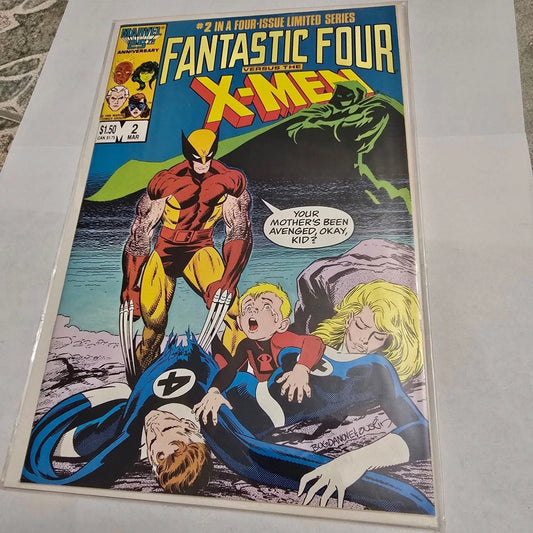 Fantastic Four vs X-Men #2 (1987) Wolverine Marvel Comic