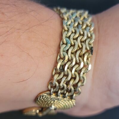 Vintage 4 Strand Chain Goldette NY Bracelet