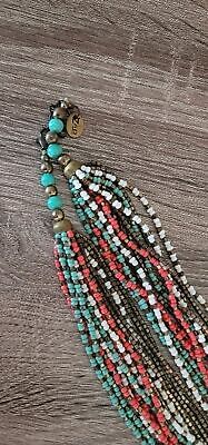 Multi-Strand Beaded Necklace by ZAD