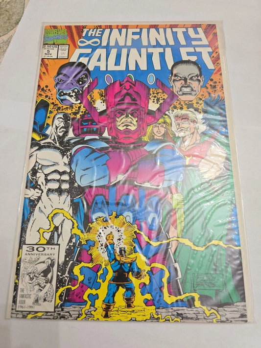 Infinity Gauntlet #5 Marvel 1991 Thanos Avengers Comic
