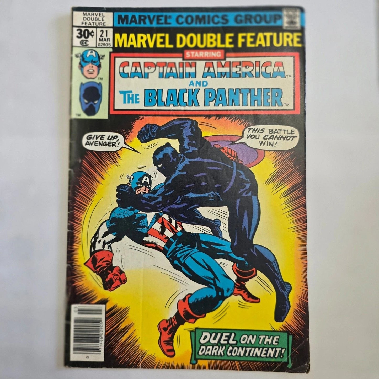Marvel Double Feature #21 Captain America Black Panther 1977