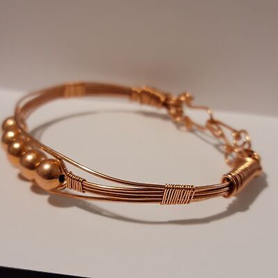 Handmade Copper Wire Cuff Style Bracelet