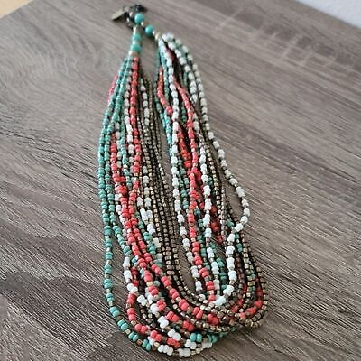 Multi-Strand Beaded Necklace by ZAD