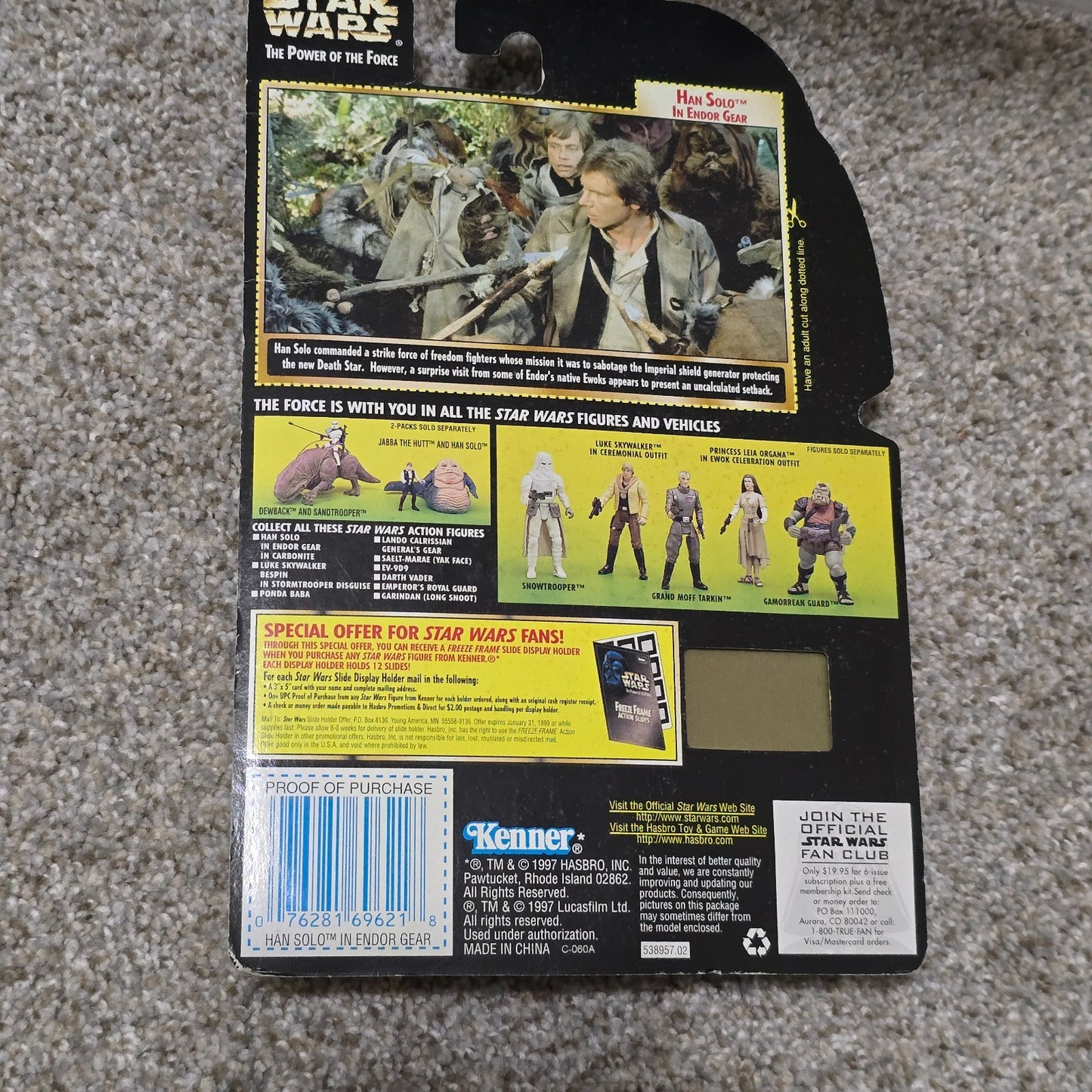 Star Wars Power of the Force Freeze Frame Kenner 1997 MOC