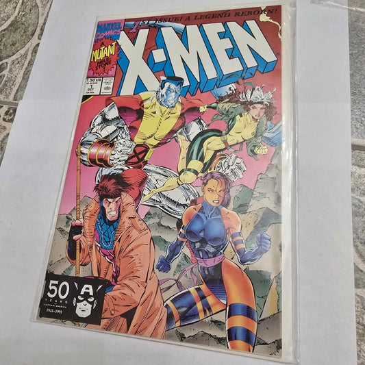 X-Men #1 (1991) Jim Lee Cover Marvel Comic Gambit Rogue Cyclops