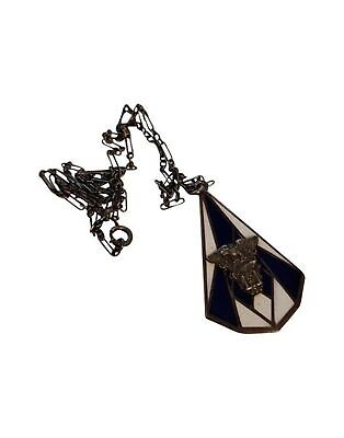 Vintage 1931 Military U.S. Naval Academy Battleship Sterling Pendant