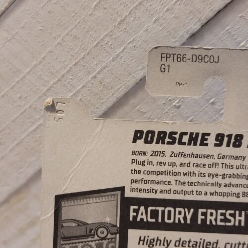 hot wheels Porsche 918 Spyder
