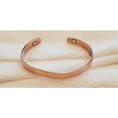 Solid Copper Magnet Cuff Bracelet