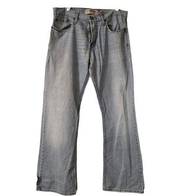 527 Levi's Men's Classic Gray Straight Jeans Low Boot Cut