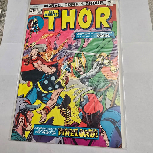 Comic book cover featuring Thor from Marvel Comics Group