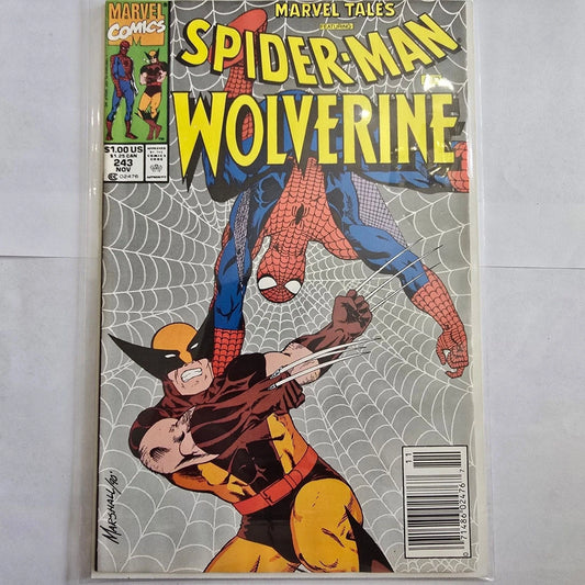 Marvel Tales #243 Spider-Man Wolverine Marvel Comic 1990