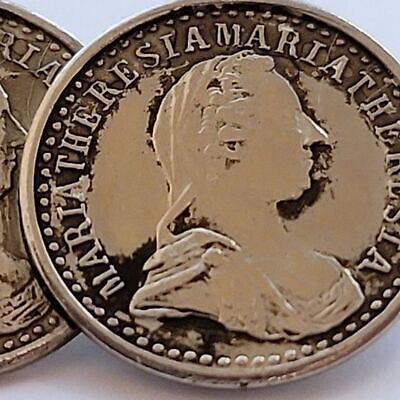 Vintage Silver Tone Coin Brooch