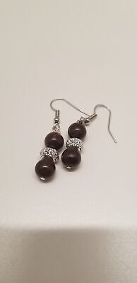 Handmade Garnet Earrings