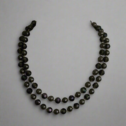 Vintage Gray Double Strand Necklace