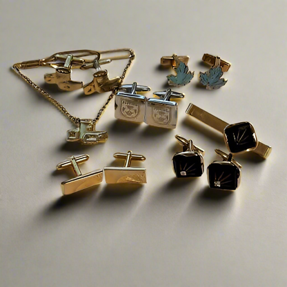 5 Lot of Cufflinks Hickok, Stratton, Cuffwear and Swank