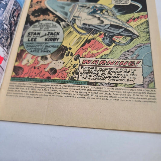 Marvel Double Feature #21 Captain America Black Panther 1977
