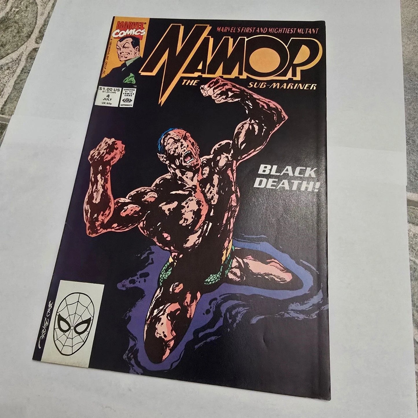 Namor The Sub-Mariner #4 Marvel Comic 1990 Black Death Story
