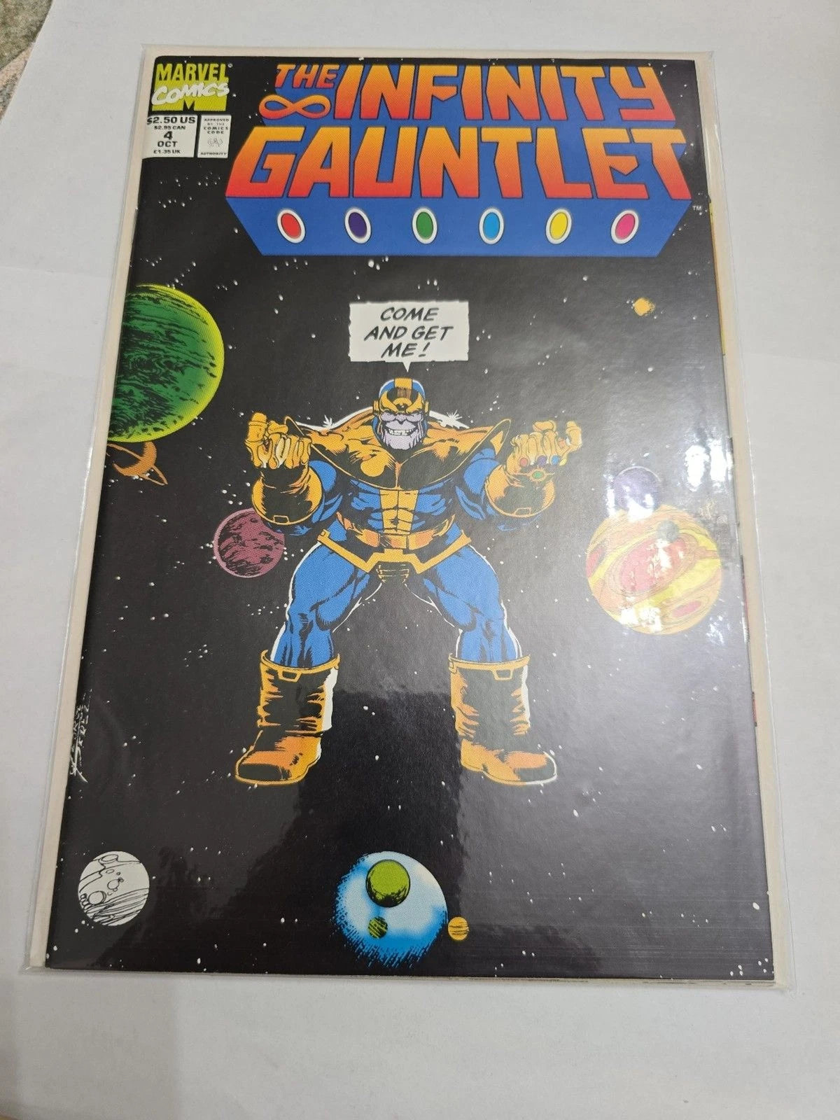 Infinity Gauntlet #4 Marvel 1991 Thanos Avengers Comic