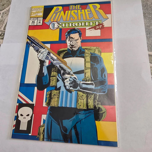 Punisher Eurohit #64 #1 of 7 Marvel Comics 1992 Limited Series