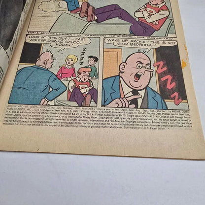 Archie and Me #125 Archie Comics 1981 Archie Andrews Vintage Comic